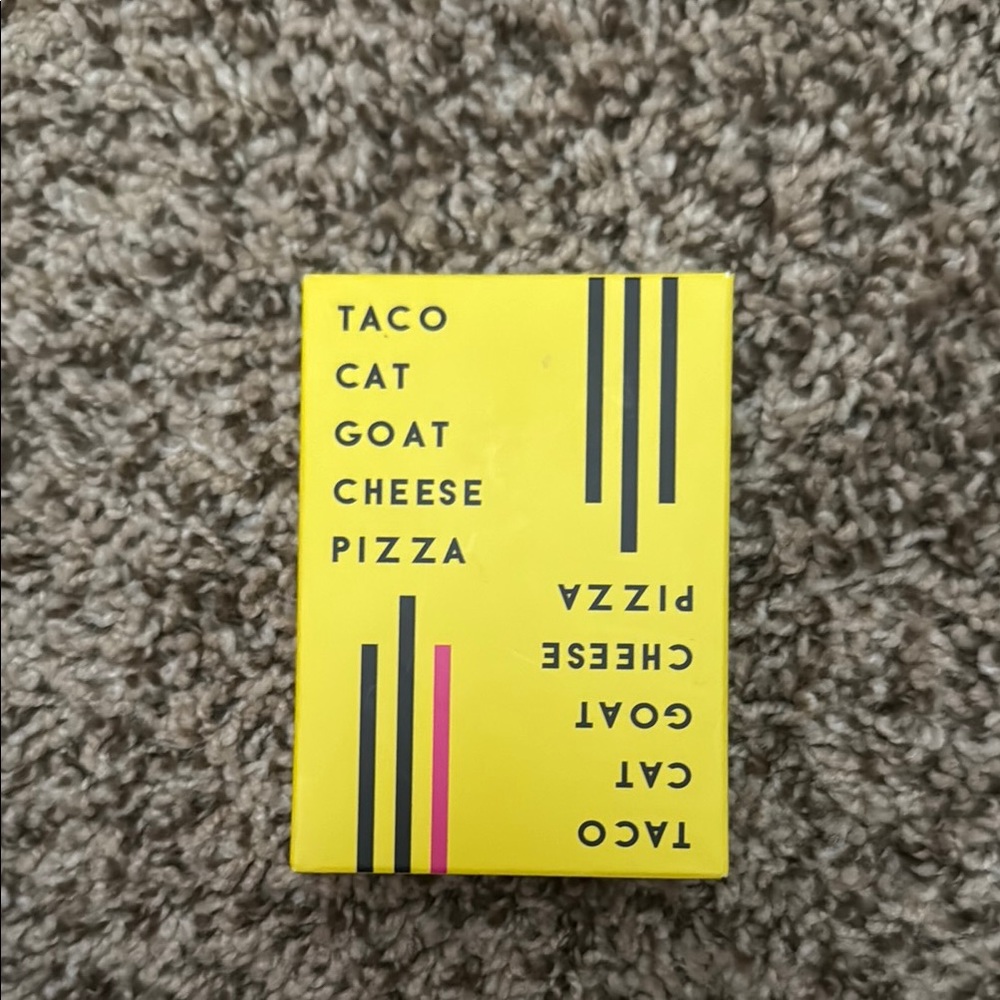 Taco Cat Goat Cheese Pizza Card Game